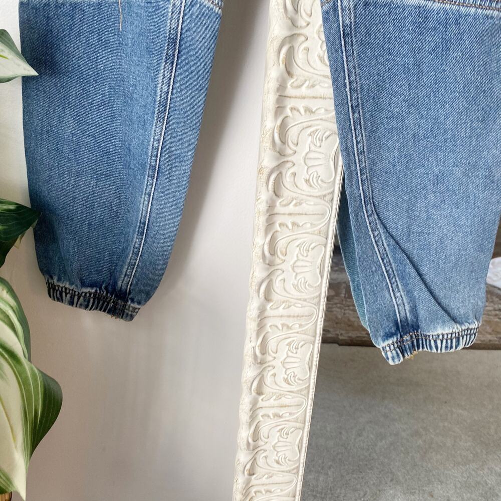 PacSun Super High Rise Seamed Denim Joggers - Picture 4 of 9